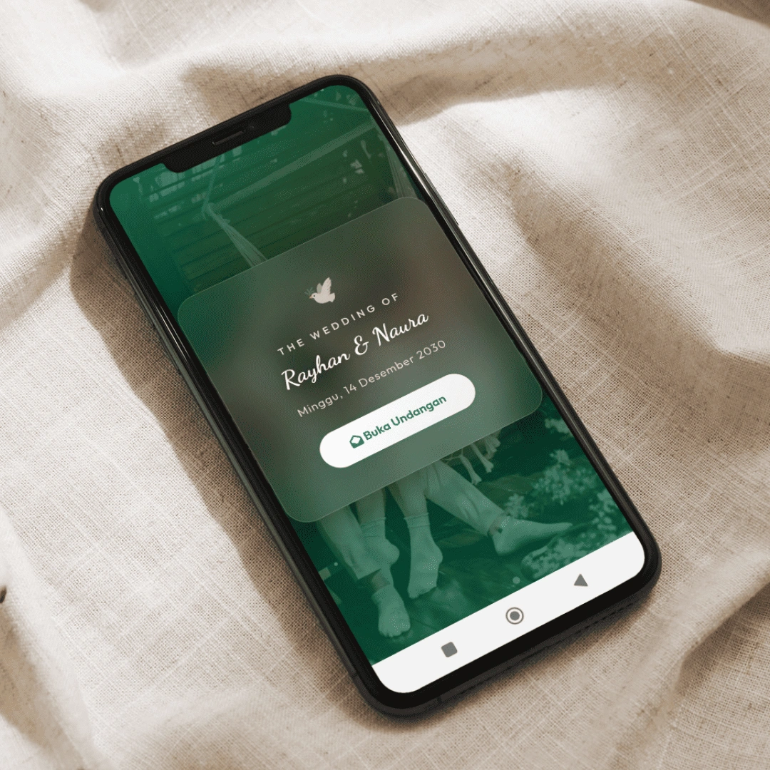 Desain Undangan Perikahan Website Tema Google Play Menarik